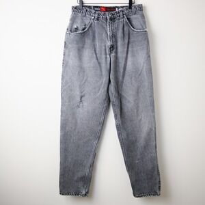 Vintage‎ Levi's SilverTab Loose Jeans 34x34 (31x32) Black Gray Y2K Baggy Skater